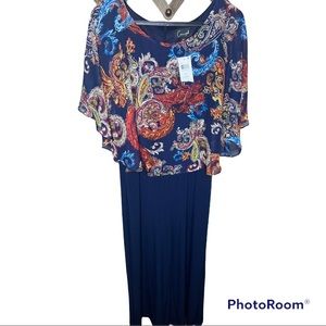 Connected Apparel popover paisley Jumpsuit